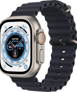 Renewed Apple Watch Ultra 49mm Titanium GPS Cellular - Midnight Ocean Band (Excellent Condition)