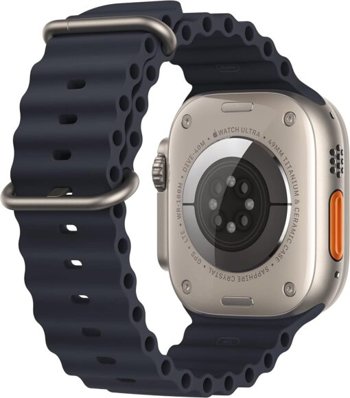 Renewed Apple Watch Ultra 49mm Titanium GPS Cellular - Midnight Ocean Band (Excellent Condition) - Image 3