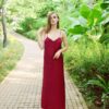 Silk Maxi Dress Nightgown - Backless Beach Wedding Slip - Bridal Item