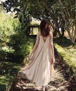 Sleeveless Cotton Summer Dress Women's Mid-Calf Casual Sundress