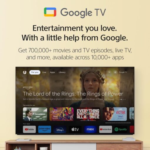 Sony 50-Inch 4K Ultra HD Smart Google TV - X77L Series (2023) | KD50X77L - Black - Image 3