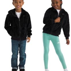 The North Face Kids' Osito Full-Zip Hoodie - Cozy Fleece Jacket for Boys & Girls