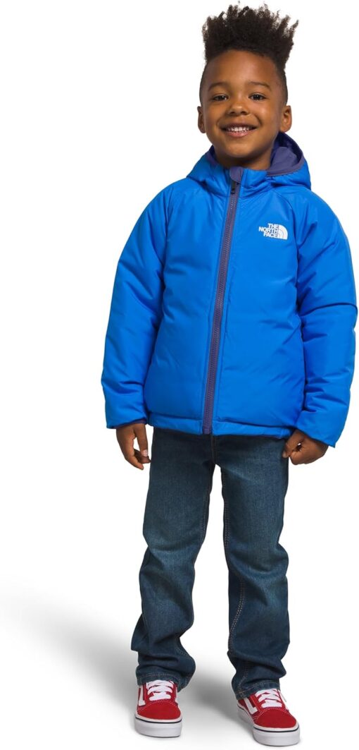 The North Face Kids' Reversible Perrito Hooded Jacket - Cave Blue - Size 3T - Image 2