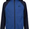Under Armour Boys' Sim Softshell Jacket - Water-Resistant Hooded Zip-Up