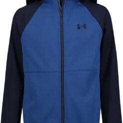 Under Armour Boys' Sim Softshell Jacket - Water-Resistant Hooded Zip-Up