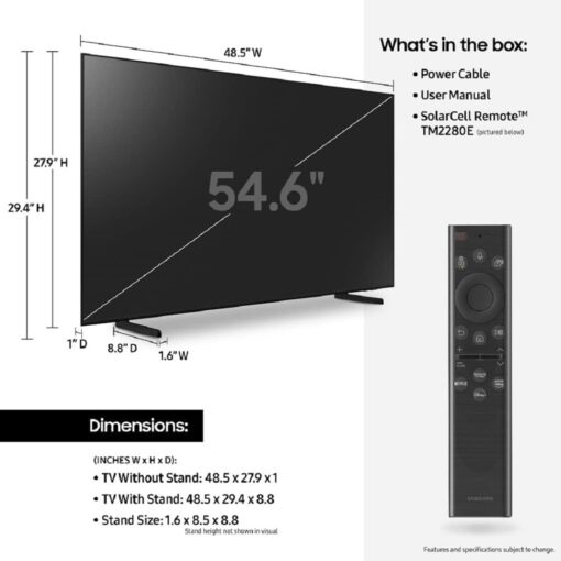 Used Samsung 55-Inch QLED 4K Smart TV - QN55Q60B (2022) - Alexa Built-In - Excellent Condition - Image 2