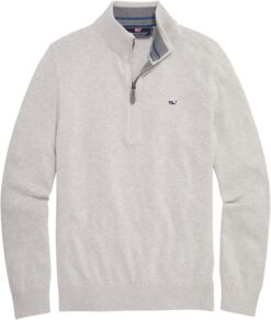 vineyard vines Boys' Boathouse Quarter-Zip Pullover - Kids' Performance Fleece Sweatshirt