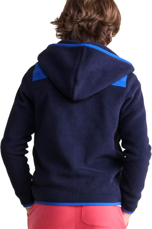 vineyard vines Boys' Harbor Fleece Full-Zip Hoodie - Cozy Kids' Sweatshirt - Image 2