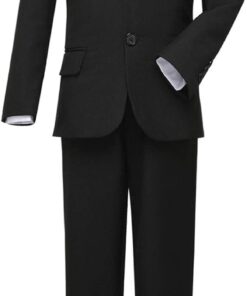 Visaccy Boys Suit Slim Fit - Ring Bearer Outfit Dress Clothes Set - Multiple Colors