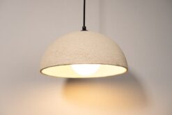 Wabi Sabi Ceramic Pendant Light - Beige Textured Chandelier - Handmade Personalized Lighting - Christmas Home Item