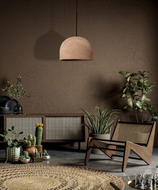 Wabi Sabi Ceramic Pendant Light - Handmade Dome Chandelier Lighting - Rustic Japanese Style - Image 2