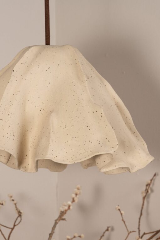 Wabi Sabi Ceramic Pendant Light - Handmade Textured Modern Ceiling Lighting Fixture - Image 4