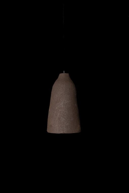 Wabi Sabi Ceramic Pendant Light - Long Handmade Chandelier for Kitchen Island - Textured Natural Lamp