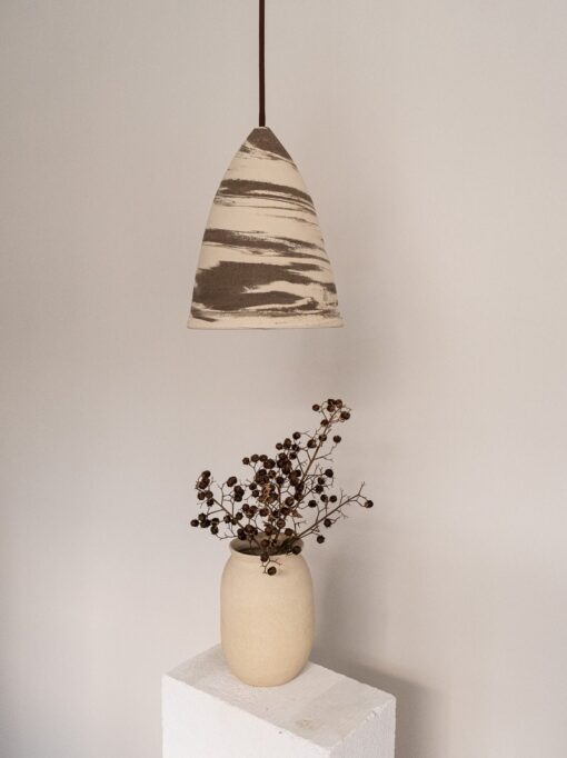 Wabi Sabi Ceramic Pendant Light - Modern Chandelier Lighting Handmade Lamp for Bedroom, Living Room, Christmas Decor - Image 3