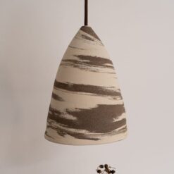 Wabi Sabi Ceramic Pendant Light - Modern Chandelier Lighting Handmade Lamp for Bedroom, Living Room, Christmas Decor