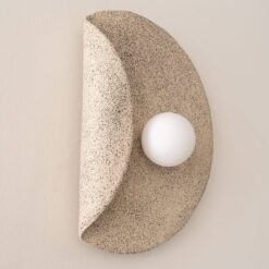 Wabi Sabi Ceramic Wall Sconce - Handmade Bedroom Lamp - Modern Home Decor Item