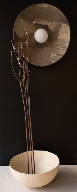 Wabi Sabi Ceramic Wall Sconce - Handmade Rustic Lighting - Christmas & Home Item