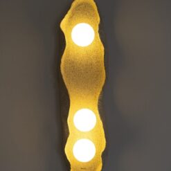 Wabi Sabi Ceramic Wall Sconce - Large Black Speckled Handmade Lamp - Amorphous Modern Light - Christmas Item