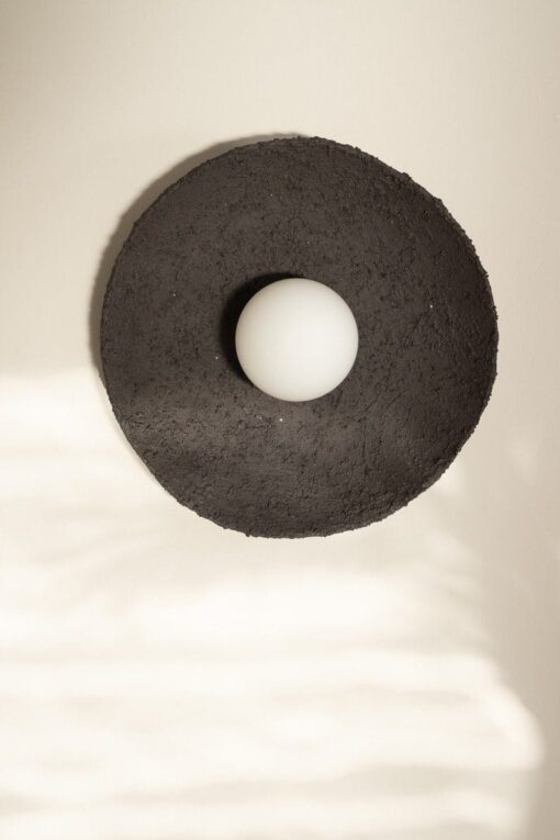Wabi Sabi Ceramic Wall Sconce - Rustic Farmhouse Lamp - Indoor/Outdoor Bedside Light - Handmade Home Decor