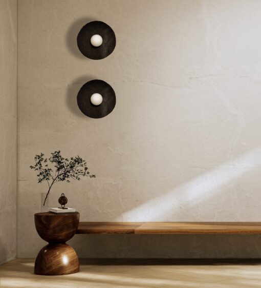 Wabi Sabi Ceramic Wall Sconce - Rustic Farmhouse Lamp - Indoor/Outdoor Bedside Light - Handmade Home Decor - Image 3