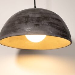 Wabi Sabi Chandelier 19" Natural Textured Stoneware Pendant Light - Handmade Ceramic Lamp