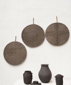 Wabi Sabi Wall Decor - Gray Ceramic Handmade Wall Hanging - Minimalist Art - New Home Item - Rustic Wall Board