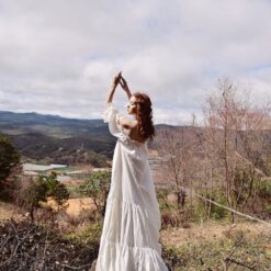 Women's Cotton Nightgown Long Sleeve Maxi Dress - Soft Loungewear Sleepwear Item
