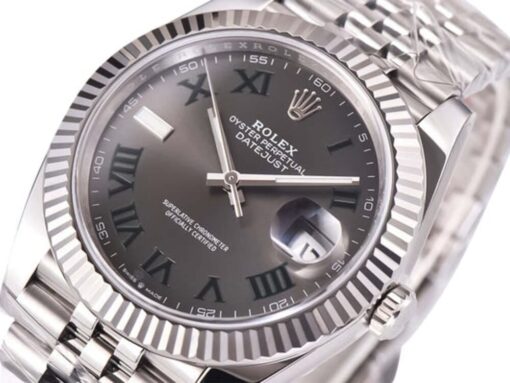 Datejust 41 Stainless Steel 'Wimbledon' on Jubilee with Fluted Bezel - Image 2