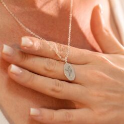 Birth Flower Necklace - Sterling Silver Personalized Floral Pendant - Birthday Item for Her - Mother's Day Jewelry