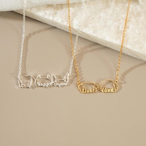 Personalized Dog Name Necklace - Custom Pet Memorial Jewelry - Item for Dog Mom - Image 4