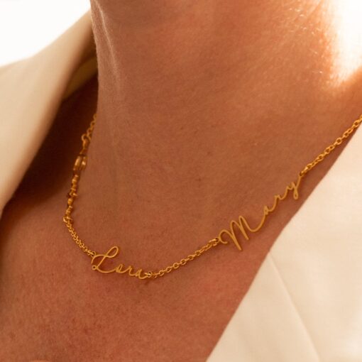 Personalized Family Name Necklace - Custom Children's Names Jewelry Item for Mom Wife - Valentine's Day Item - Image 5