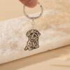 Personalized Pet Photo Keychain - Custom Engraved Dog Cat Memorial Keyring - Pet Loss Item for Mom - Christmas Item for Pet Lovers
