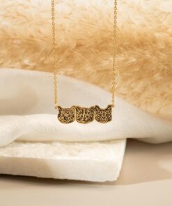 Personalized Pet Portrait Necklace - Custom Engraved Dog Cat Photo Memorial Jewelry - Pet Loss Item for Pet Mom